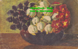 R420185 Flowers In Vase. Wenau Pastell. W. And N. No. 1039 - World