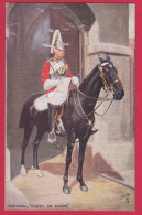 AE22 ILLUSTRATEUR RAPHAEL TUCK OILETTE MILITARY IN LONDON  WHITEHALL SENTRY ON GUARD  - - Tuck, Raphael