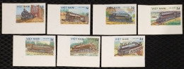 Vietnam Viet Nam MNH Imperf Stamps 1983 : Locomotives / Train (Ms411) - Vietnam