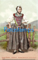 228951 SWITZERLAND AUSSER RHODEN COSTUMES WOMAN POSTAL POSTCARD - Sonstige & Ohne Zuordnung