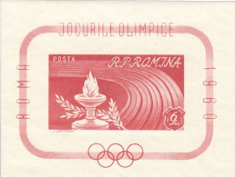 ROMANIA Block 47,unused - Ete 1960: Rome