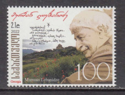 2022 Georgia 100th Anniversary Of The Birth Of Murman Lebanidze, 1922-2002 Complete Set Of 1 MNH - Géorgie