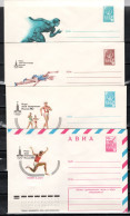 USSR Russia 1980 Olympic Games Moscow, Athletics 8 Commemorative Covers - Verano 1980: Moscu