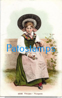 228953 SWITZERLAND THURGAU COSTUMES WOMAN WITH A HAT POSTAL POSTCARD - Altri & Non Classificati