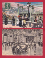 AB497  MONTE-CARLO  ASCENSEUR EDITION OILETTE  2 CPA - Monte-Carlo