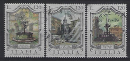 Italy 1979  Brunnen (o) Mi.1670-1672 - 1971-80: Afgestempeld