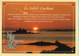 Coucher De Soleil : La Légende Du Soleil Couchant / Bretagne (voir Scan Recto/verso) - Tegenlichtkaarten, Hold To Light