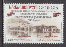 2022 Georgia 100th Anniversary Of Diplomatic Relations With Turkey Complete Set Of 1 MNH - Georgien