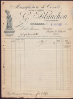 Facture " Blanchon " Manufacture De Corsets, Orléans, 1922 - 1900 – 1949