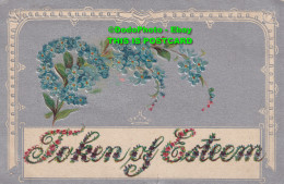 R420306 Token Of Esteem. Flowers. Postcard - World