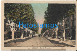 228955 SPAIN ESPAÑA LERIDA RAMBLA FERANNDO BREAK POSTAL POSTCARD - Other & Unclassified