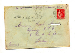 Lettre Cachet Sainte Marie Sur Paix - Handstempel