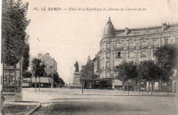 4V4Sb   93 Le Raincy Place De La République Et Av Du Chemin De Fer - Le Raincy