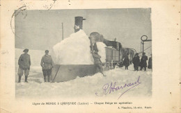 LIGNE DE MENDE A LABASTIDE CHASSE NEIGE EN OPERATION - Otros & Sin Clasificación