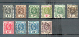 C 82 - MAURICE - YT 184 à 188 - 190 - 191 à 193 ° Obli - Mauritius (...-1967)