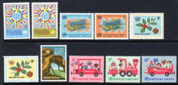 UNITED NATIONS UN NEW YORK - 1966 COMPLETE YEAR SET (10V) AS PICTURED FINE MNH ** SG 154-163 - Unused Stamps