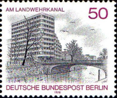 Berlin Poste N** Yv:545 Mi:579 Am Landwehrkanal (Thème) - Ponti