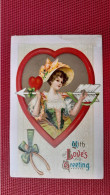 CPA GAUFREE - FANTAISIES - VALENTINE - With Love's Greeting - Valentinstag