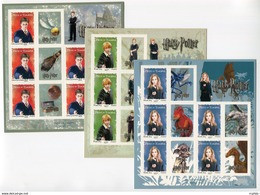 RC 27641 FRANCE COTE 180€ N° F114 / F116 LES 3 FEUILLETS HARRY POTTER AUTOADHÉSIFS NEUF ** - Autres & Non Classés