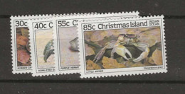 1985 MNH Christmas Island Mi 199-202 - Christmaseiland