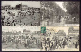 LOT 5 CP DPT 62 - LE TOUQUET PARIS PLAGE - CONCOURS DE SABLE - AVENUE DU VERGER - PISCINE - CASINO DE LA FORET - Le Touquet