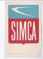 PUBLICITE : Automobiles SIMCA - état - Advertising