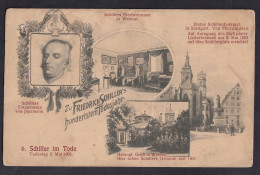 Friedrich Schillers - Hundertstem Todesjahr / Visible Two Small Holes / Postcard Not Circulated, 2 Scans - Schriftsteller