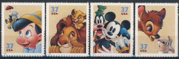 MWD-BK6-485 MINT PF/MNH ¤ U.S.A.  2004 4w In Serie ¤ THE WORLD OF WALT DISNEY -- FRIENDS OF WALT DISNEY - Disney