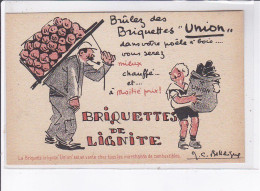 PUBLICITE : Briquettes De Lignite UNION - Très Bon état - Advertising