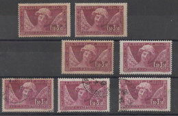 YT 256, LOT 7 TIMBRE "SOURIRE DE REIMS ", 2X**/ 2X*/ 3XOBLITERE  STAMPS BRIEFMARKEN - Nuovi