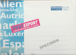 Postexport Union Européenne Et Suisse ( 500 G . 25 X 32,5 ) Spécimen - Prêts-à-poster: Other (1995-...)