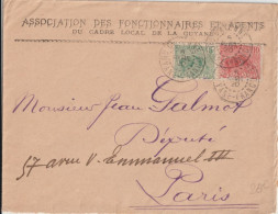 GUYANE - 1920 - ENVELOPPE PAR AVION De CAYENNE => PARIS - Lettres & Documents