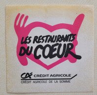 Autocollant Vintage Les Restaurants Du Coeur / Crédit Agricole De La Somme - Aufkleber