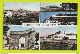 13 ISTRES Vue Générale Grosse Roche Porte D'Arles Entrée Du Camp Simca Aronde Peugeot 401 ? Pancarte Fos/Mer Martigues - Istres