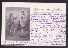 Gruss Aus ...  / Long Line Postcard Circulated, 2 Scans - Souvenir De...