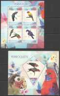 Pe514 2014 Parrots Birds Fauna Kb+Bl Mnh Stamps - Other & Unclassified