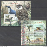 Bc968 2012 Mozambique Fauna Extinct Birds Passaros Extinct Bl+Kb Mnh - Altri & Non Classificati