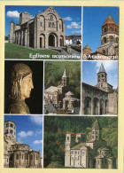 Auvergne : Eglises Romanes D'Auvergne / Multivues (voir Scan Recto/verso) - Auvergne