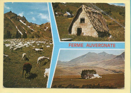 Auvergne : Ferme Auvergnate / 3 Vues / Carte Toilée (voir Scan Recto/verso) - Auvergne