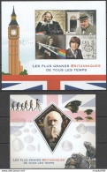 J433 2018 John Lennon Darwin Churchill Greatest Britons 1Kb+1Bl Mnh - Autres & Non Classés