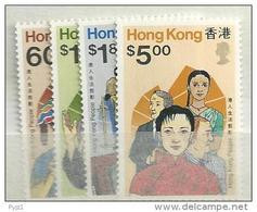 1989 MNH Hong Kong, Mi 567-70, Postfris - Nuevos