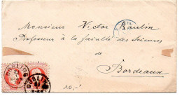 Autriche : 5 Kr X2 Sur Lettre De 1879 Pour La France - Storia Postale