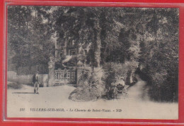 Carte Postale 14. Villers-sur-mer  Le Chemin De Saint-Vaast    Très Beau Plan - Villers Sur Mer