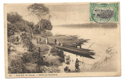 !!! CONGO, CPA DE 1910, DÉPART DE KONGOLO  POUR LEUZE-EN-HAINAUT  (BELGIQUE) - Storia Postale