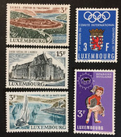 1971 Luxembourg - Landscapes, Olympic Committee Meeting, School Chidren's Saving Camapign  - Unused ( No Gum ) - Ungebraucht