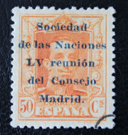 1929 .Edifil 464.50 Cts Sociedad De Naciones. A 000,334 - Used Stamps