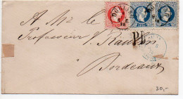 Autriche : 5 Kr + 10 Kr X2 Sur Lettre De 1875 Pour La France - Lettres & Documents