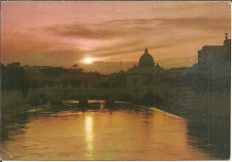 Roma (Lazio) Fiume Tevere Al Tramonto, Tevere River At Sunset, Coucher Du Soleil - Fiume Tevere