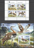 Nw0560 2014 Togo Wwf Birds Bustards Outarde De Denham #5863-5866+Bl993 Mnh - Neufs