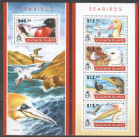 Ls424 2015 Solomon Islands Sea Birds Fauna #3122-26 1Kb+1Bl Mnh - Autres & Non Classés